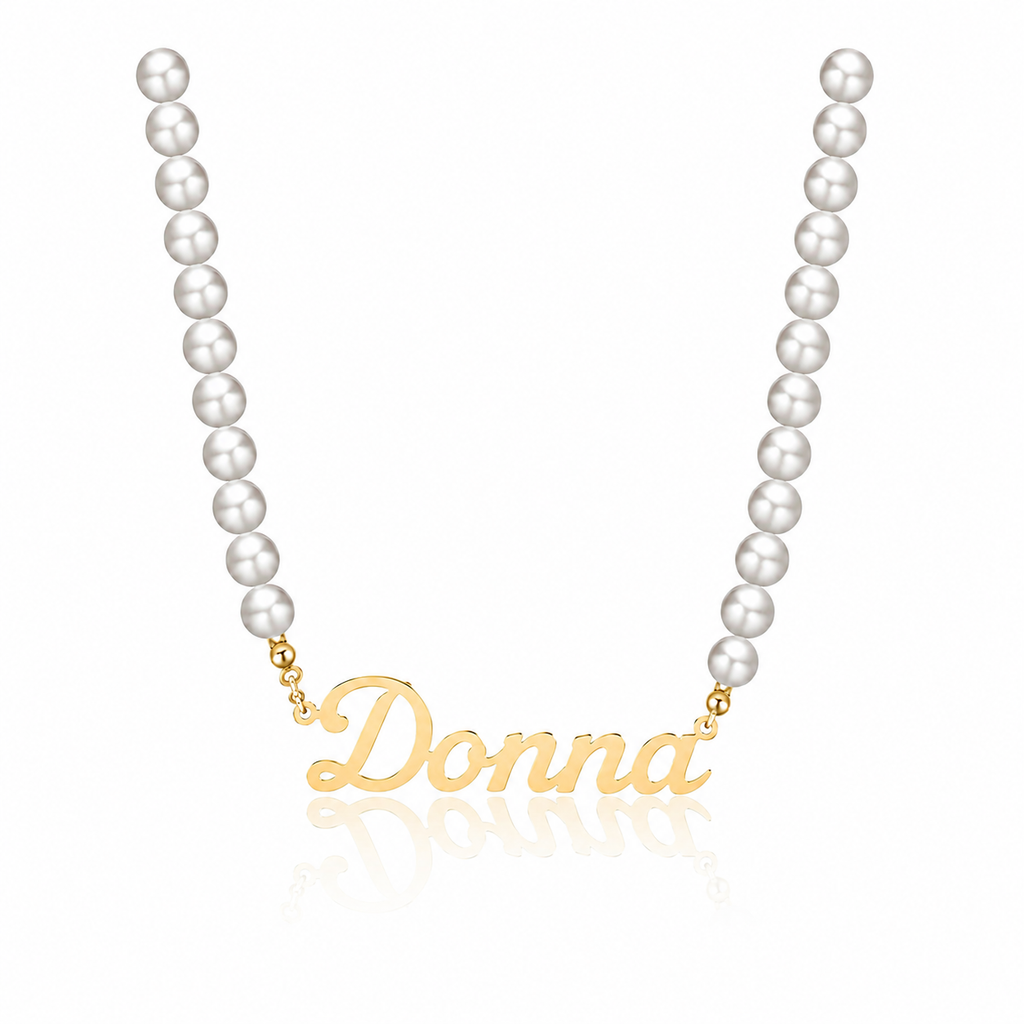 A Sisterhood of Pearls Name Pendant