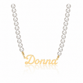 A Sisterhood of Pearls Name Pendant