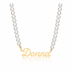 A Sisterhood of Pearls Name Pendant