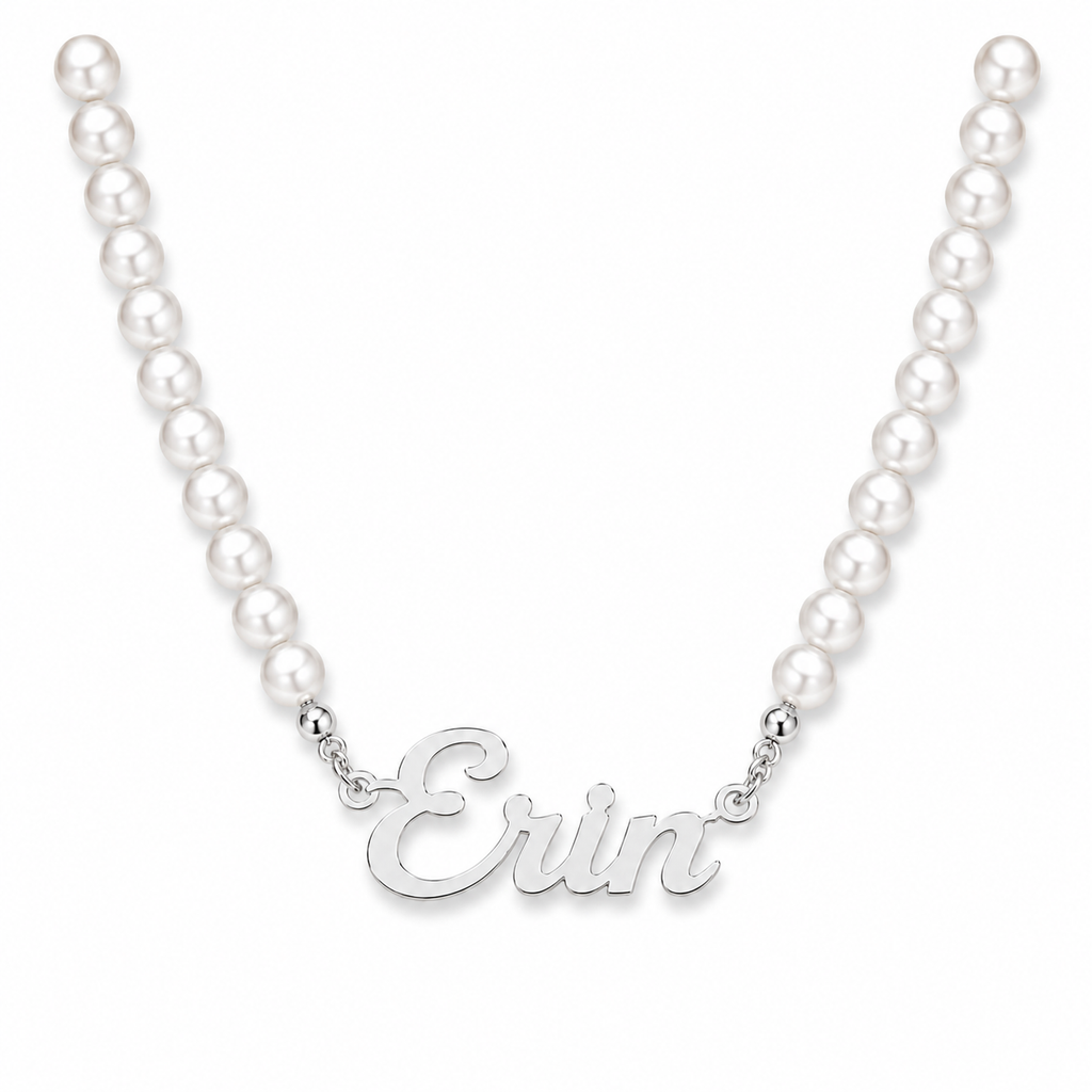 A Sisterhood of Pearls Name Pendant