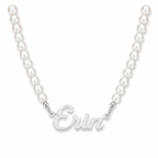 A Sisterhood of Pearls Name Pendant