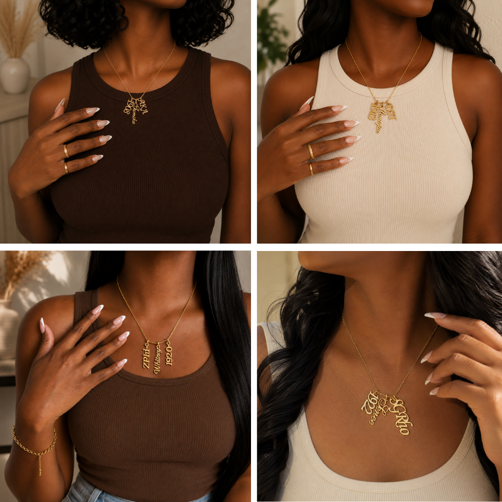 The Adorned Sisterhood Charm Necklace