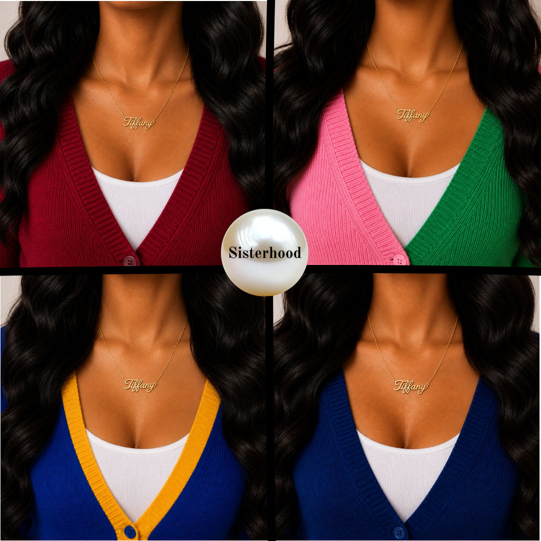The Sisterhood Script Name Pendant
