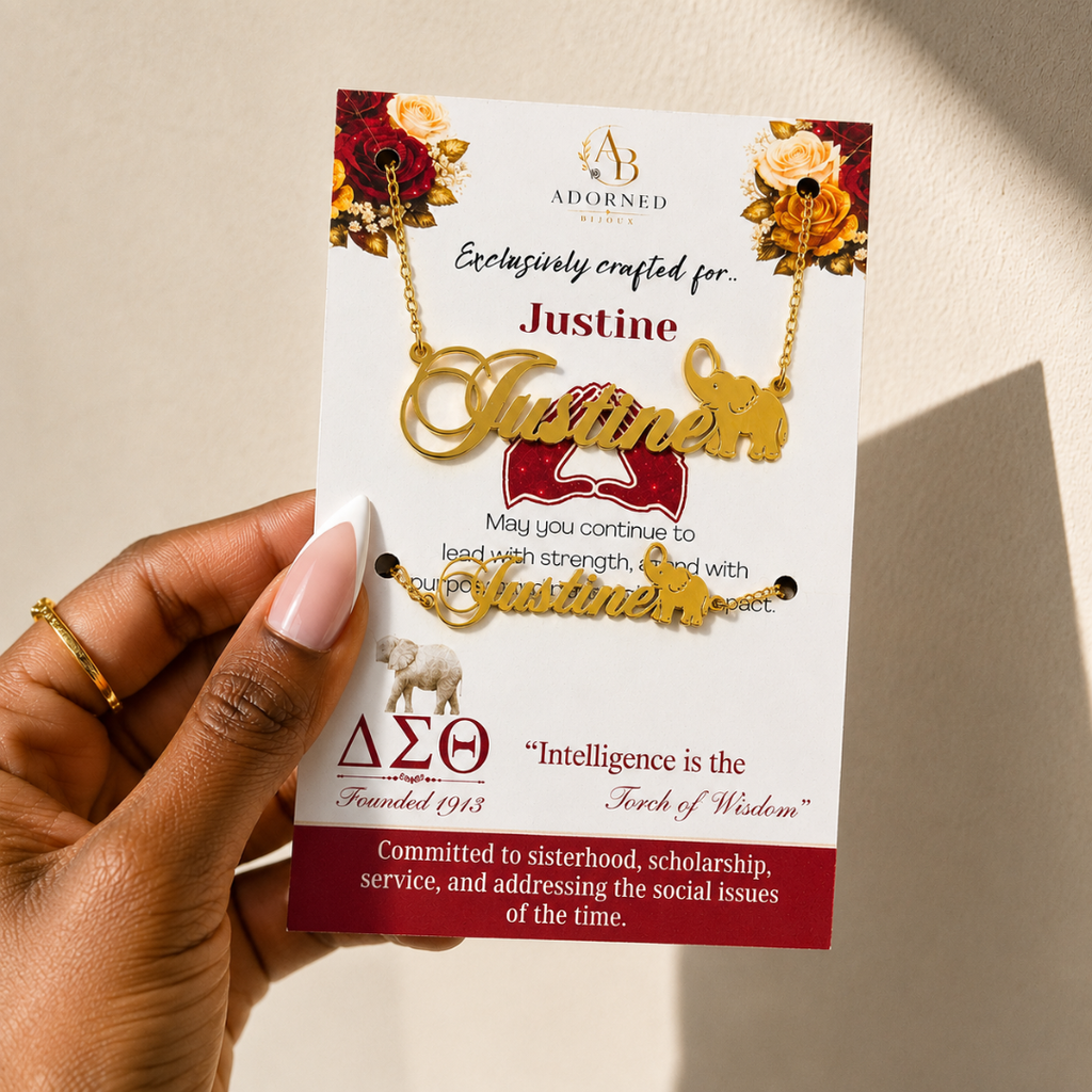 The Symbol of Sisterhood Script Pendant