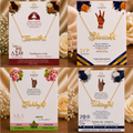 The Symbol of Sisterhood Script Pendant