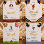 The Symbol of Sisterhood Script Pendant