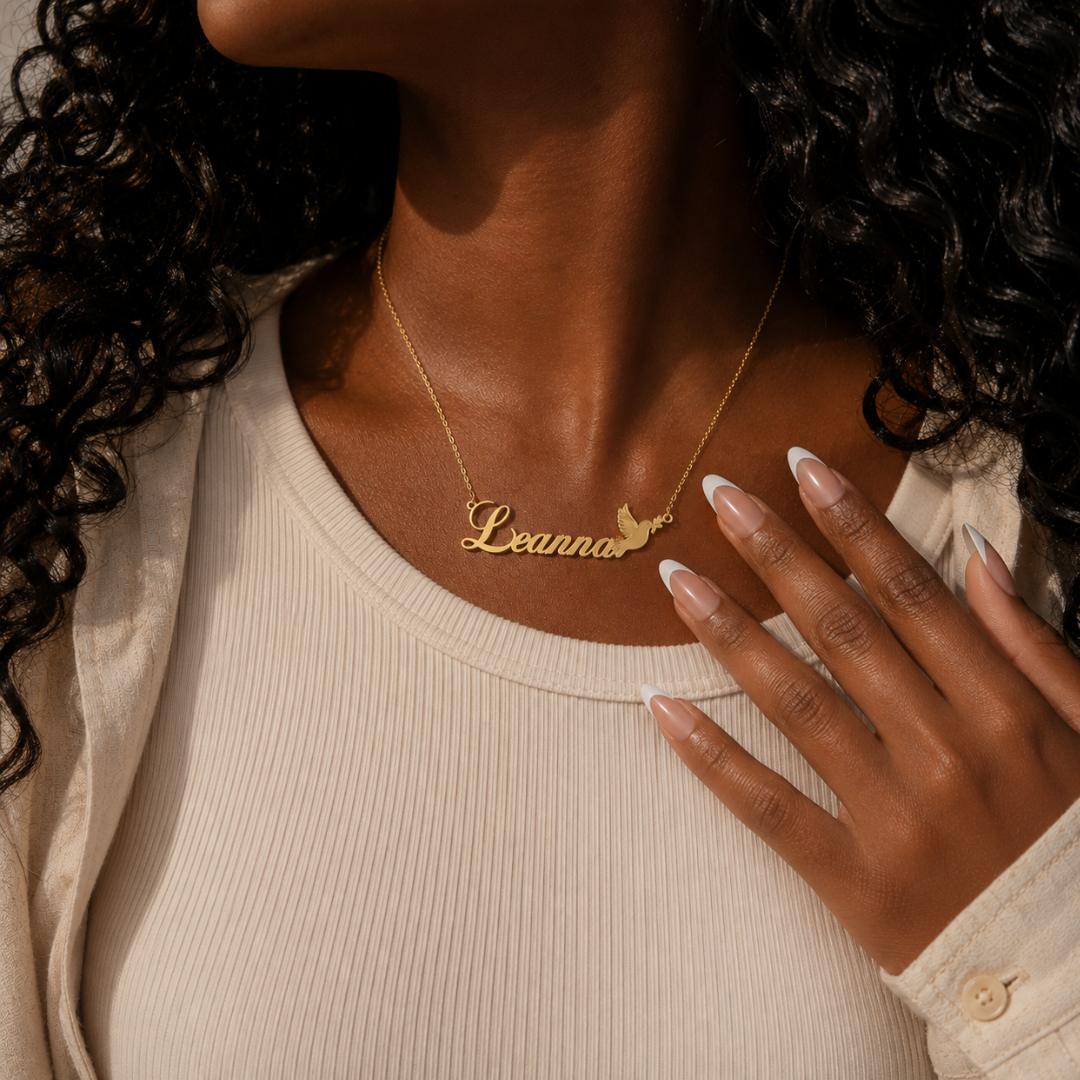 The Symbol of Sisterhood Script Pendant